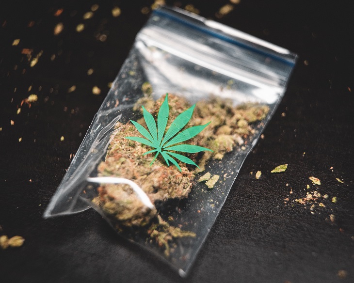 medical marijuana product in bag