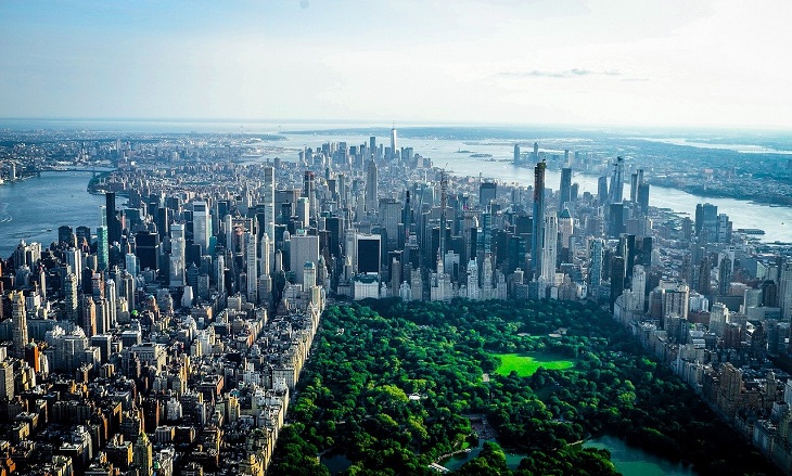 skyline view of new york