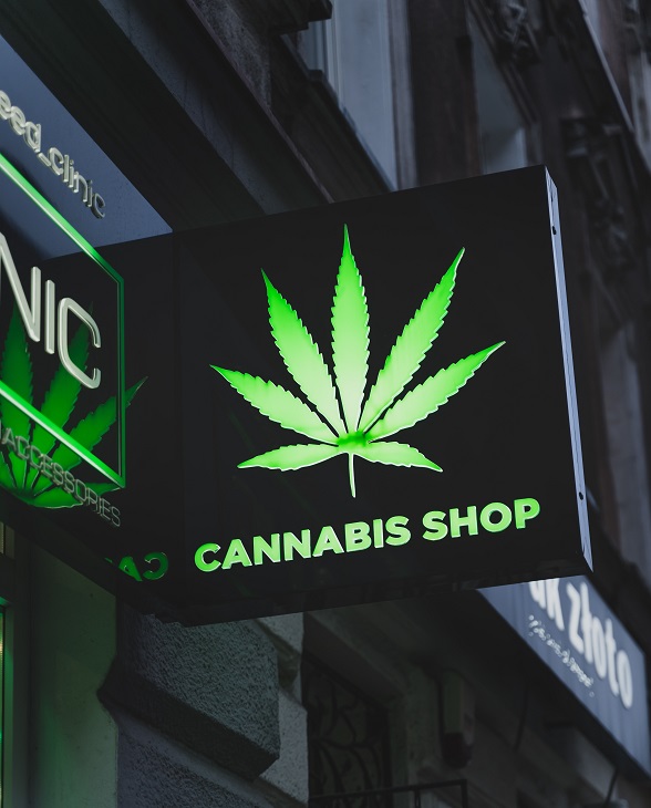 cannabis shop sign